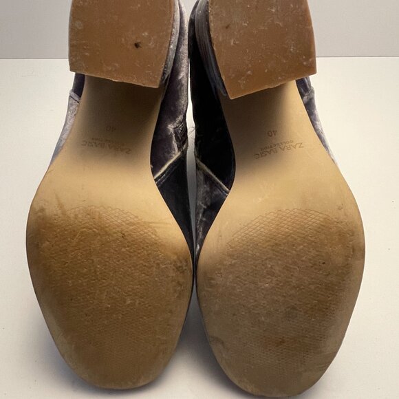 Booties - Zara-Velvet-size 40 - Picture 3 of 5
